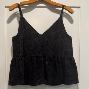 Express Black Floral Camisole Top